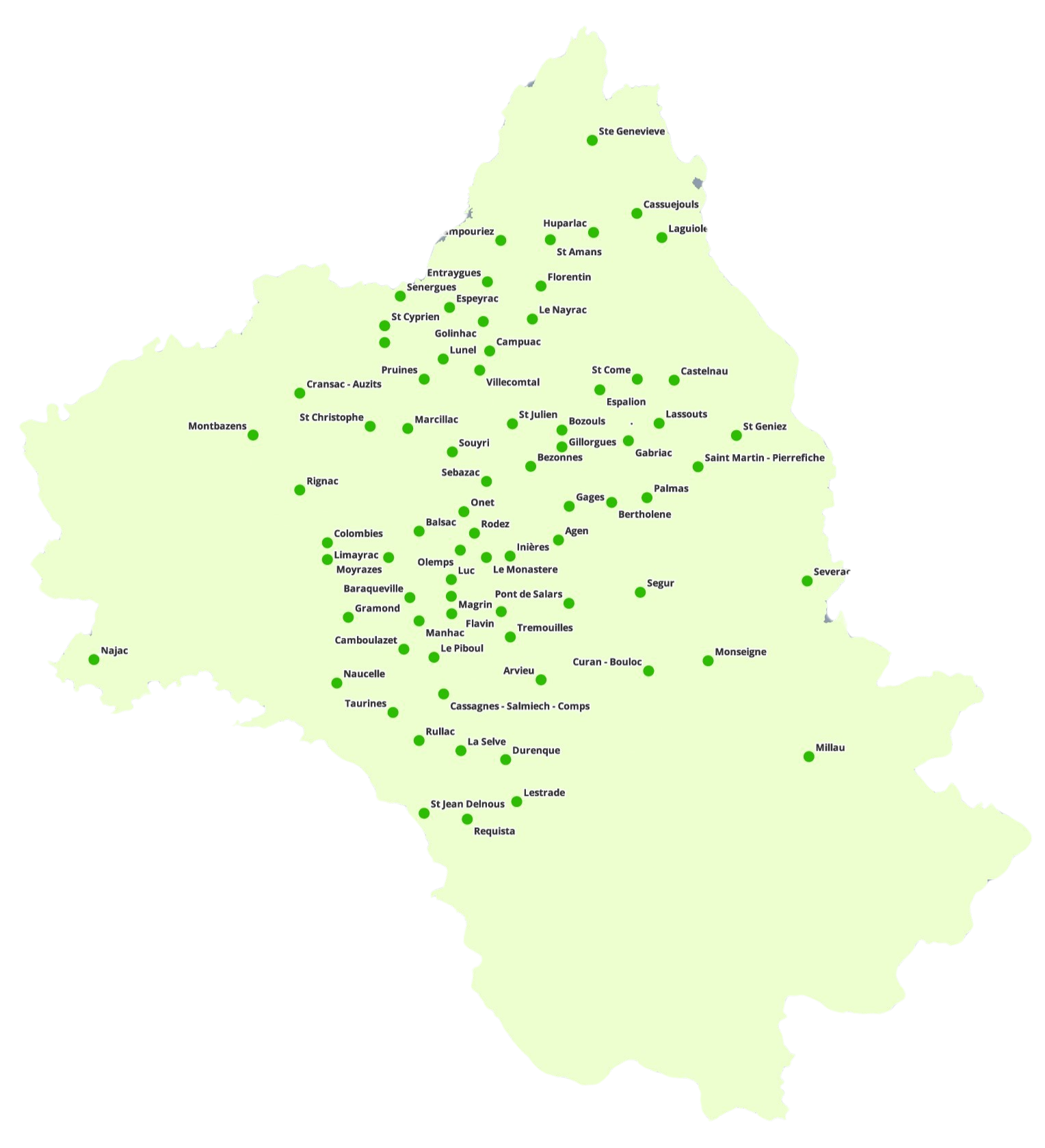 Implantation des clubs de Quilles de Huit en Aveyron - Agence du sport